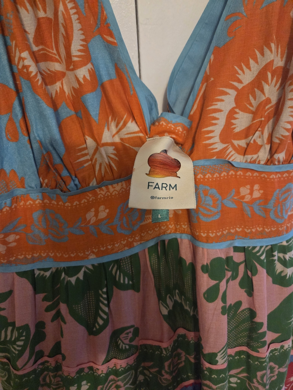 FARM Rio Multicolor Tropical Print Maxi Dress - Picture 4 of 6